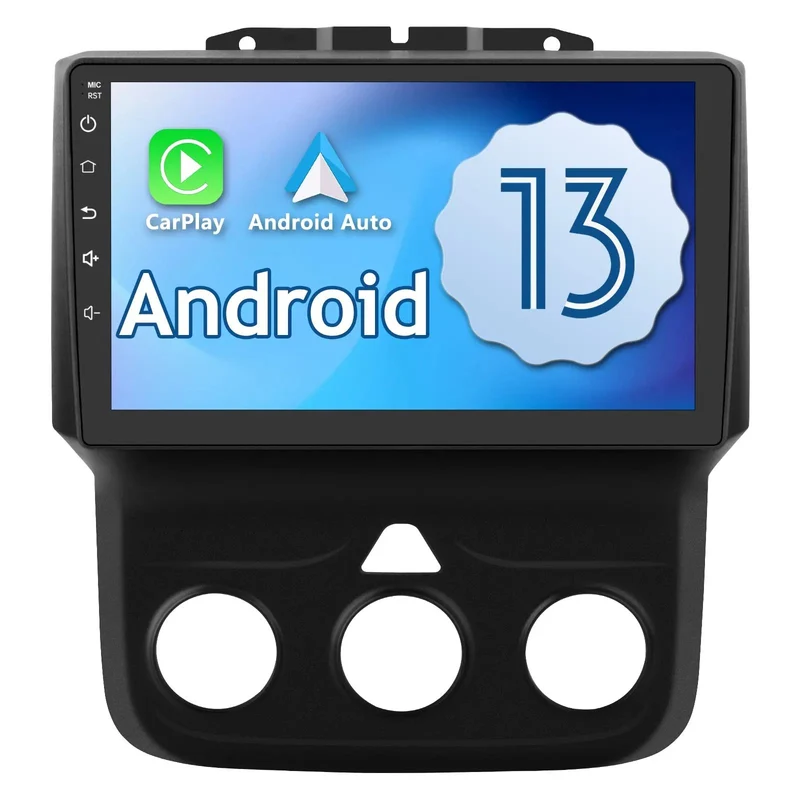 AWESAFE 9Inch Touchscreen Car Radio Stereo with Wireless CarPlay & Android Auto GPS Bluetooth SWC for Dodge Ram 1500 2500 3500 2013-2018