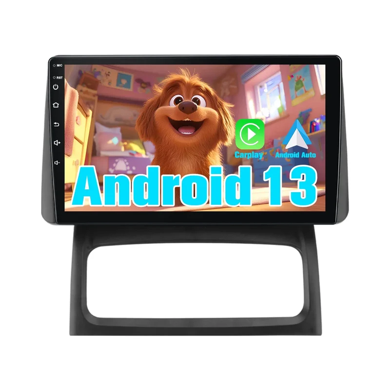 AWESAFE Autoradio 7 pouces Android 13 2+64Go, Bluetooth, GPS, Android Auto et CarPlay sans fil pour Renault Clio Campus 2009