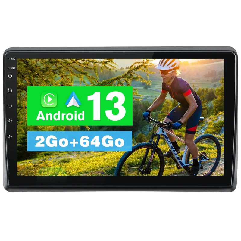 AWESAFE Autoradio 9 pouces Android 13 2+64 Go, Bluetooth/GPS/Android Auto et CarPlay sans fil pour Renault Master/Nissan NV400/Opel Movano 2 (2009-2021)