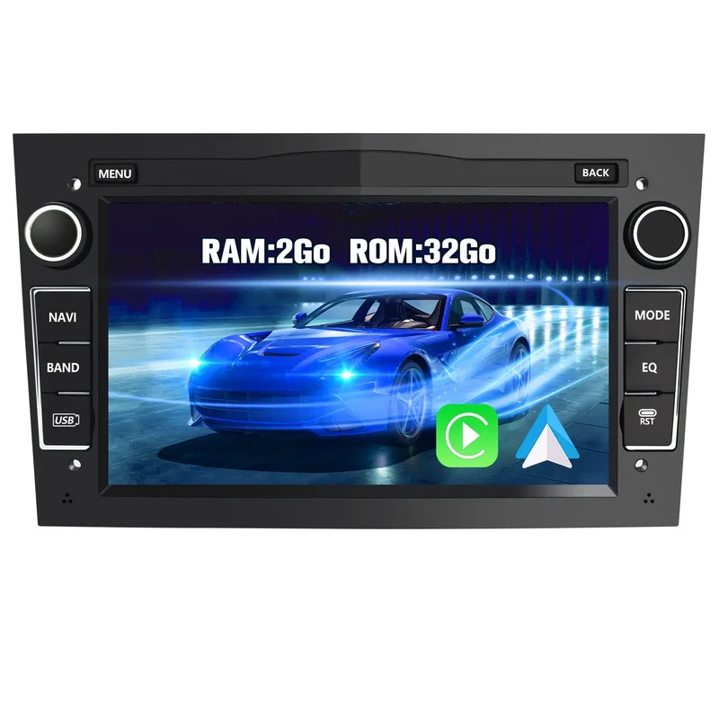 AWESAFE Autoradio Android 13 2 DIN 7" - GPS, CarPlay, DAB+, WiFi, Bluetooth, FM, MirrorLink - pour Opel Vivaro/Vectra/Combo/Corsa/Antara/Sigum/Zafira/Meriva/Astra