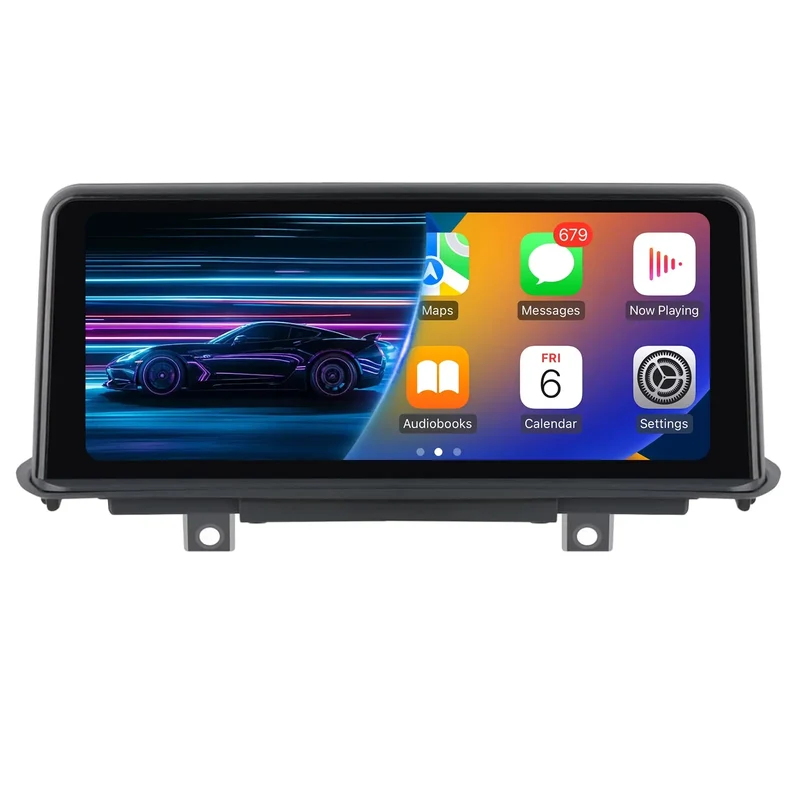 AWESAFE 10.25" Android 13 Autoradio pour Pour BMW X5 X6 Series F15/F16 2014-2016 Système NBT - Bluetooth, Android Auto et Carplay sans fil + Câble USB