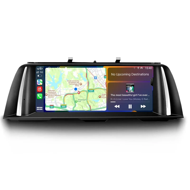 AWESAFE Android Autoradio 10.25" 4G 4+64GB et Bluetooth, Android Auto & CarPlay sans fil, pour BMW Série 5 F10 F11 F18 2013-2017 (NBT Systerm)