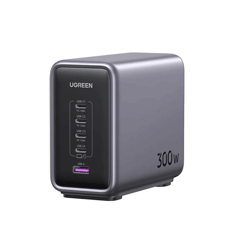 UGREEN Nexode 300W GaN Wall USB-C Charger 5 Ports