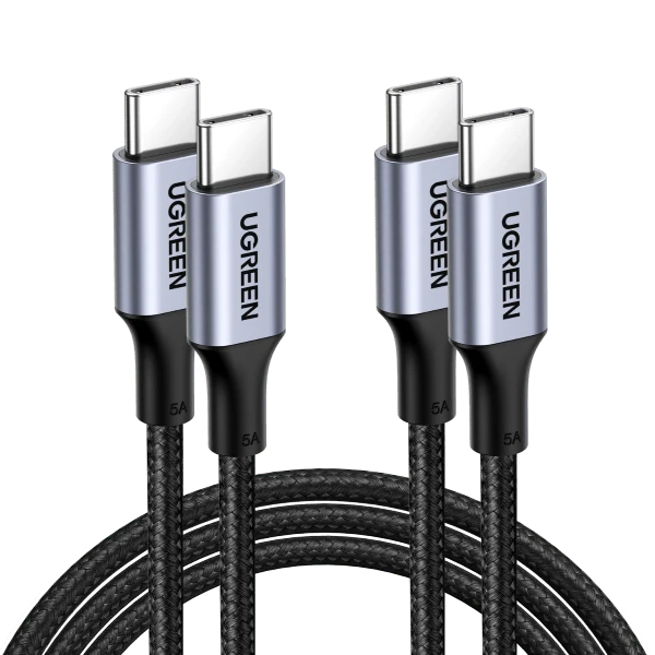 UGREEN 2 Pack USB C to USB C Charger Cable 100W Power Delivery