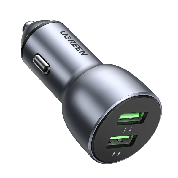 UGREEN 36W QC3.0 Car Charger with USB C Cable Dual USB Ports