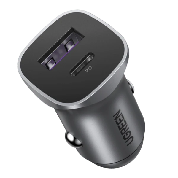 UGREEN 30W Car Charger with 60W USB C Cable PD&QC3.0 Fast Charge