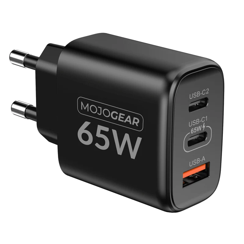 MOJOGEAR CHARGE+ 65W 3-Port USB/USB-C Ladegerät
