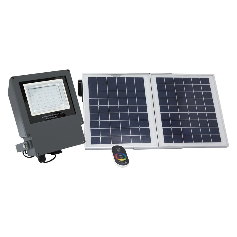 SGG-RGB-54-2R Remote Control RGB LED Solar FloodLight