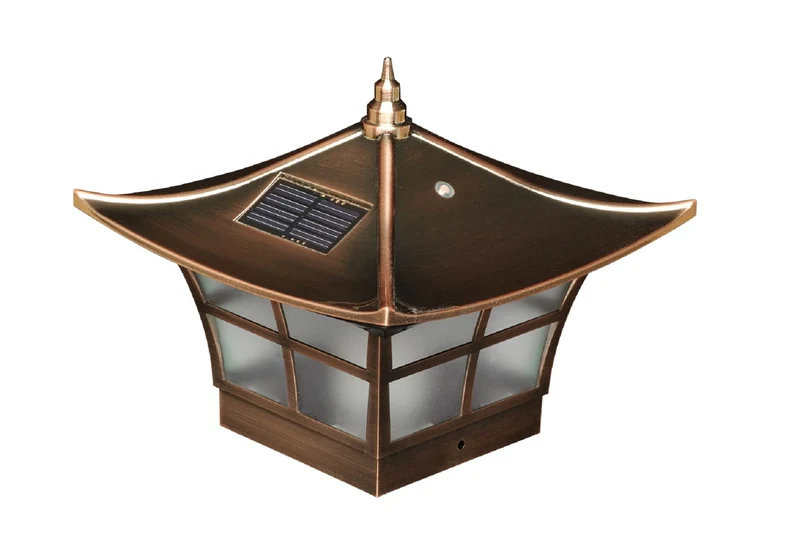 Ambience Solar Powered Fence Post Cap Light 2 Count