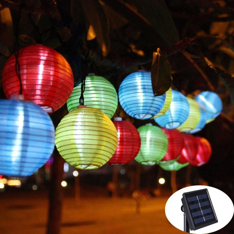 Lantern Ball Solar Powered LED Outdoor Lights
