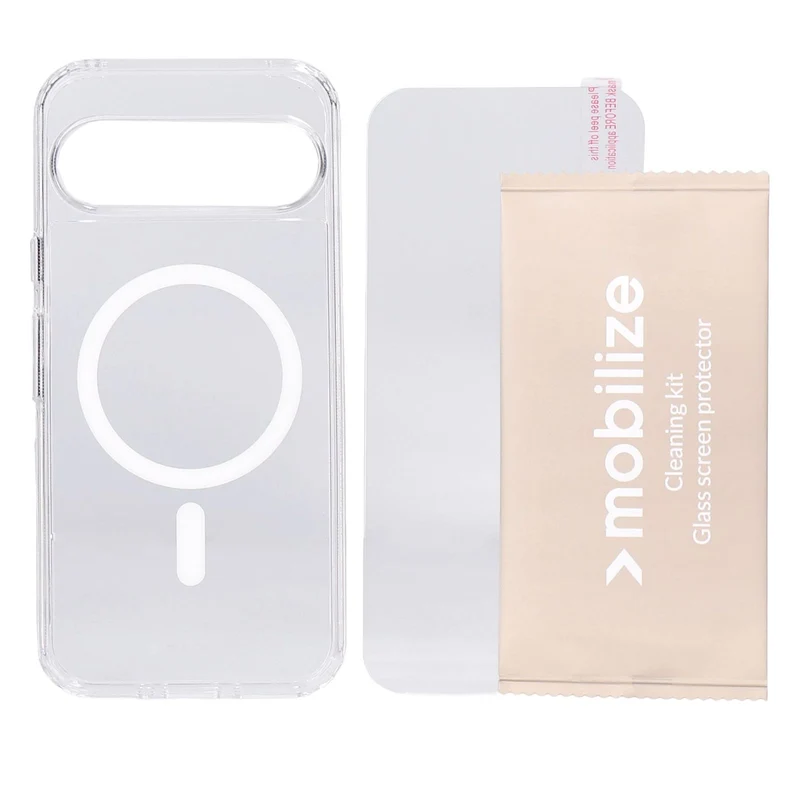 Mobilize Protection Pack passend für Google Pixel 9 Clear Case und Displayschutz