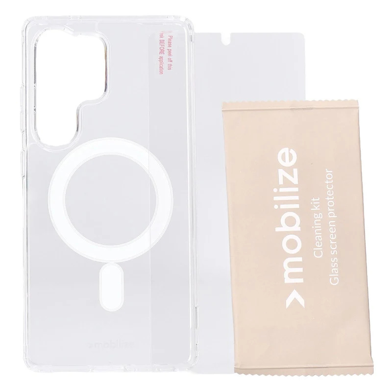 Mobilize Protection Pack passend für Samsung S25 Ultra Clear Case und Displayschutz
