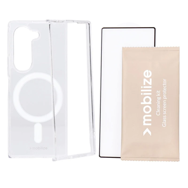 Mobilize Protection Pack passend für Samsung Z Fold6 Clear Case und Displayschutz