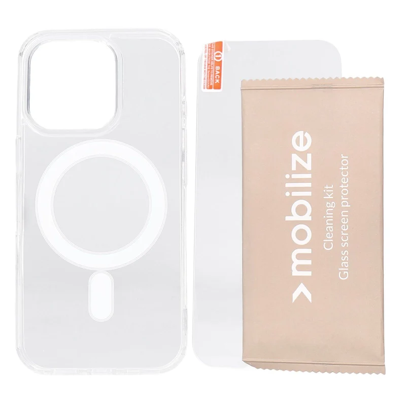 Mobilize Protection Pack passend für iPhone 16 Pro Clear Case und Displayschutz