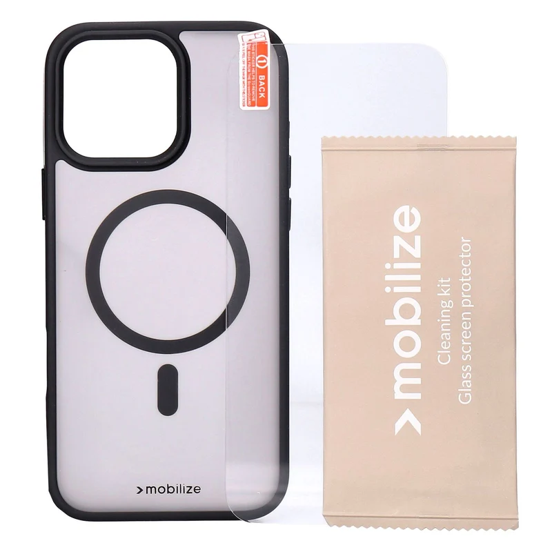 Mobilize Protection Pack passend für iPhone 16 Pro Max clearblack