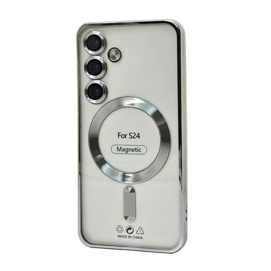 Electroplated Magsafe TPU Case for Samsung Galaxy S22 (silver)