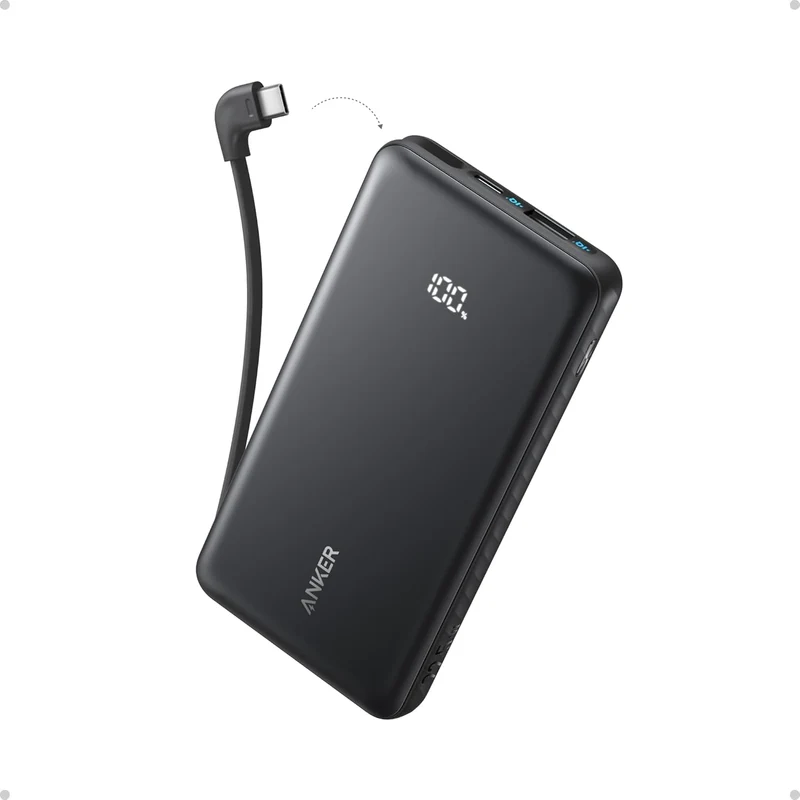 Anker Zolo Power Bank, 10k, 22.5W Max,USB-C In