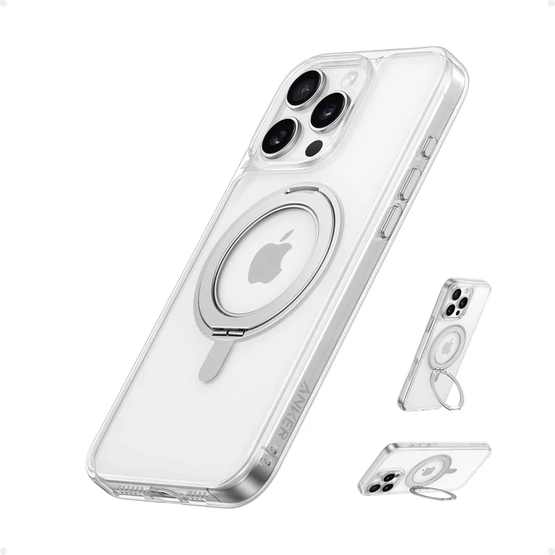 Anker FlexStand Magnetic Phone Case Cover, Anti-Slip and Drop-Proof Protective Cover with Ring Stand