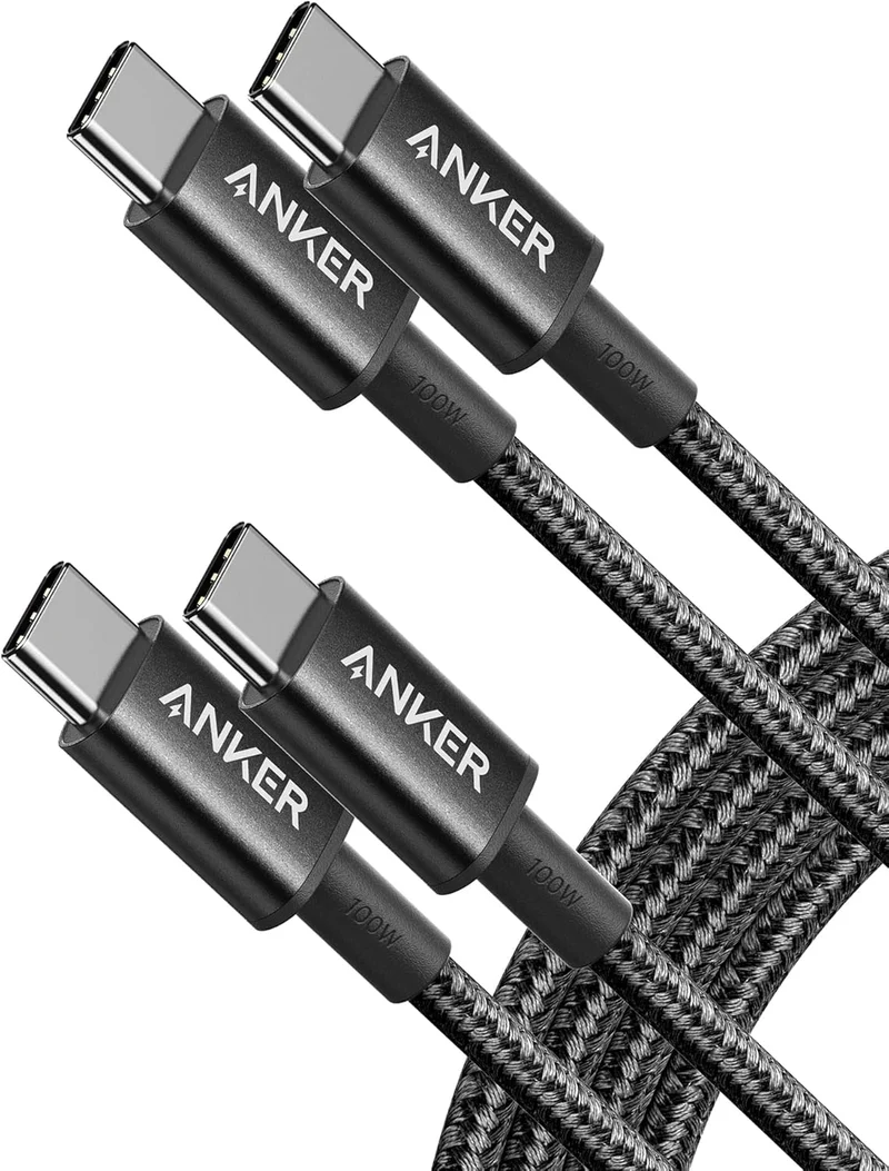 Anker USB C to USB C Cable (6FT, 2Pack)