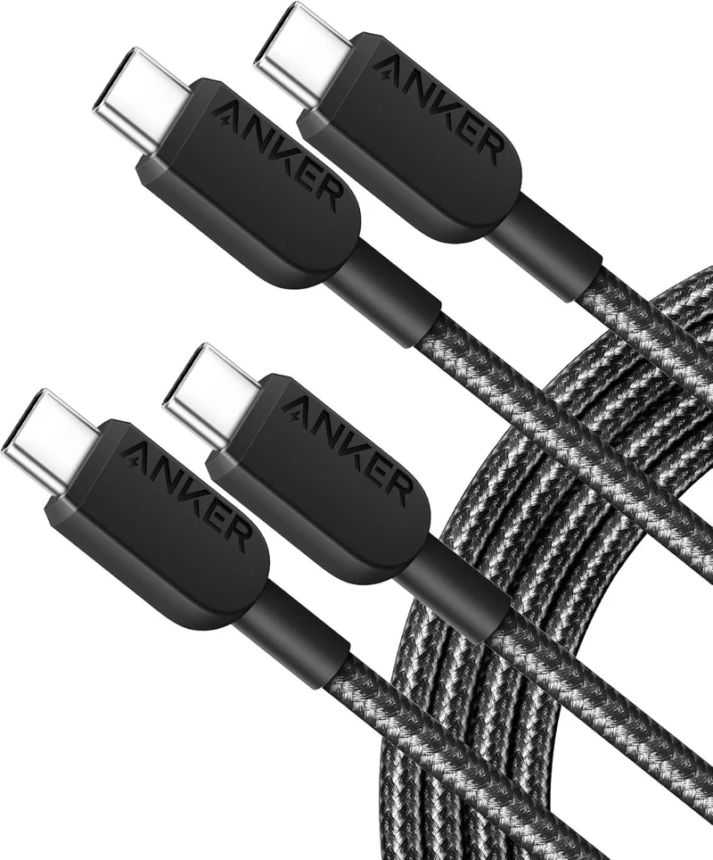 Anker USB C Cable, 310 USB C to USB C Cable (6ft, 2 Pack)