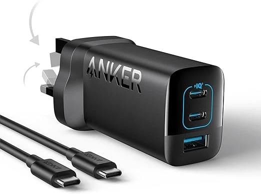 Anker 335 Charger 67W USB C Wall Charger, PIQ 3.0 Compact and Foldable Fast Charger Adapter