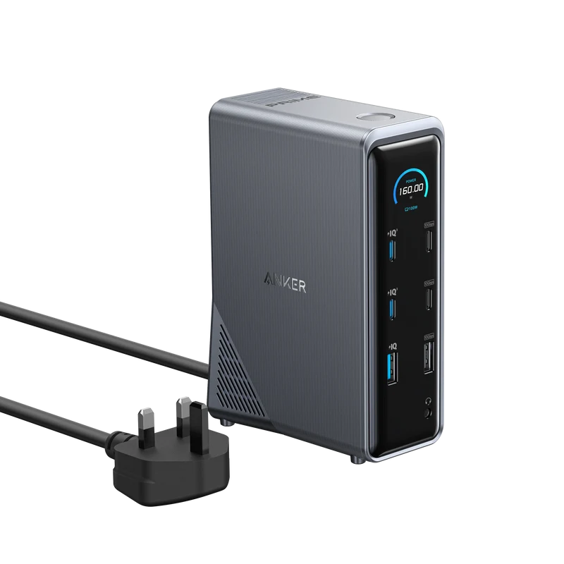 Anker Prime Charging Docking Station (14-in-1, Dual Display, 160W)