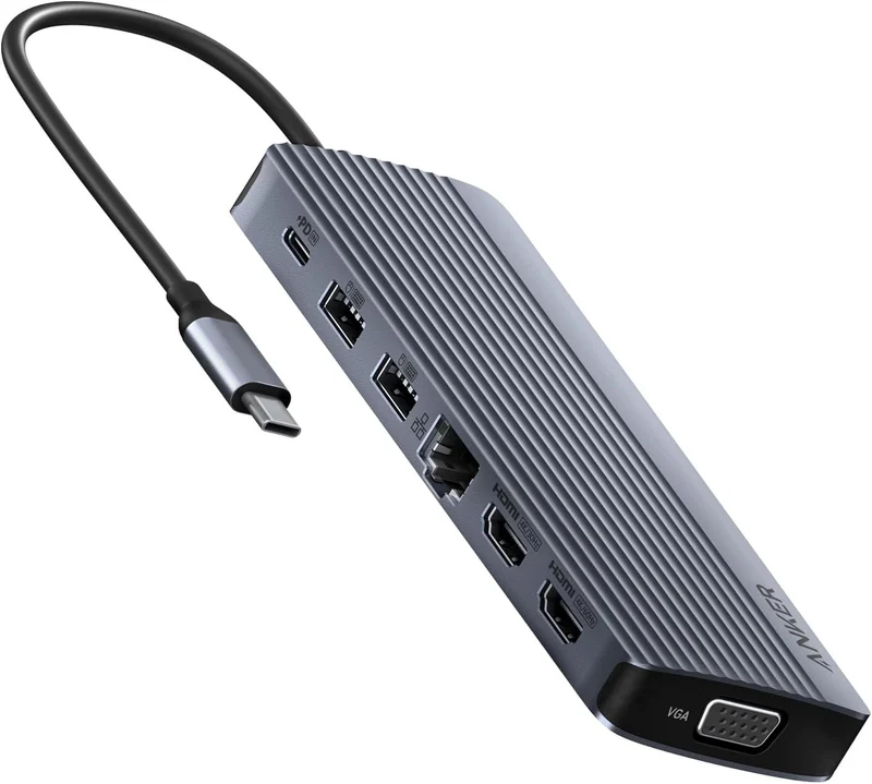 Anker USB C Hub, Triple Display USB-C Hub (14-in-1)