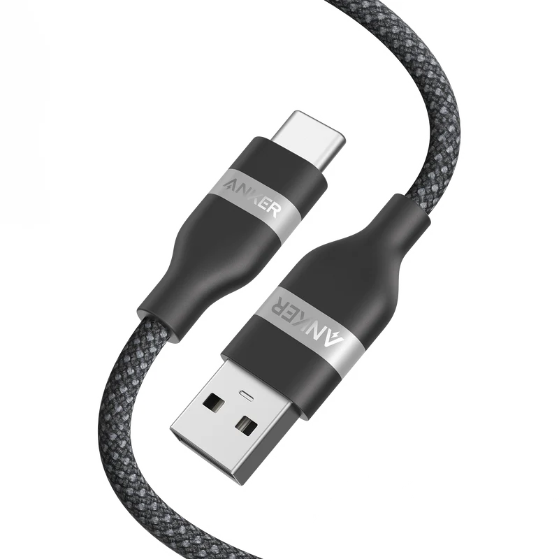 Anker USB-A to USB-C Cable (3 ft, Upcycled-Braided)
