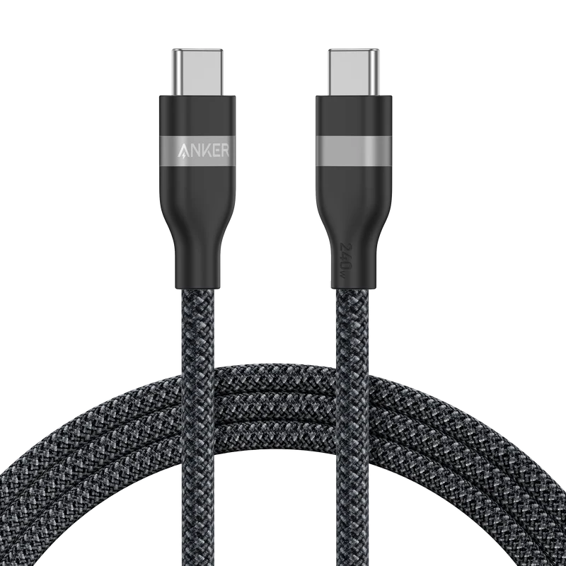 Anker USB-C to USB-C Cable (240W, Upcycled-Braided)
