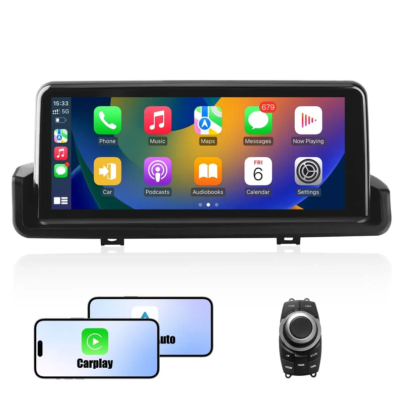 AWESAFE Android 13 2G+8G Autoradio Stéréo 10,25 pouces avec Bluetooth, GPS,WIFI,CarPlay et Android Auto pour BMW Série 3 E90/E91/E92/E93(2006-2011)