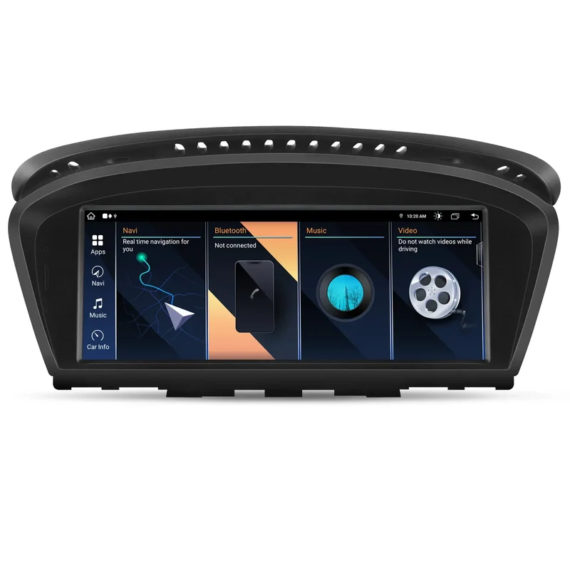 AWESAFE Android 13 4G+64G Autoradio Stereo 8,8 Zoll mit Bluetooth, GPS, UKW-Radio, CarPlay & Android Auto für BMW E60 CIC-System 2005-2008
