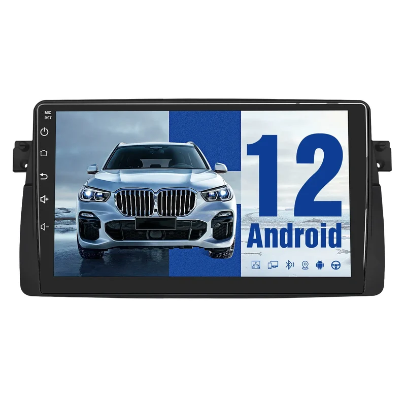 AWESAFE Android 12 Car Radio Stereo with CarPlay GPS DSP FM Radio for BMW E46 Rover75 MGZT 1998-2006