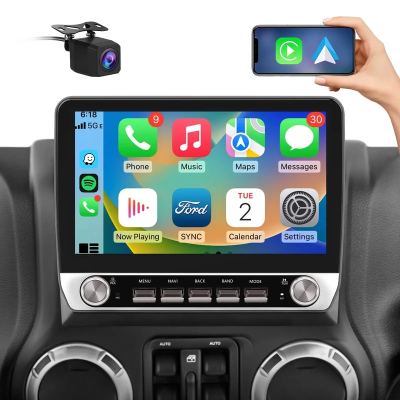 AWESAFE Car Stereo 2G+64G with Wireless CarPlay & Android Auto for Gmc Chevy Chevrolet 2003-2013