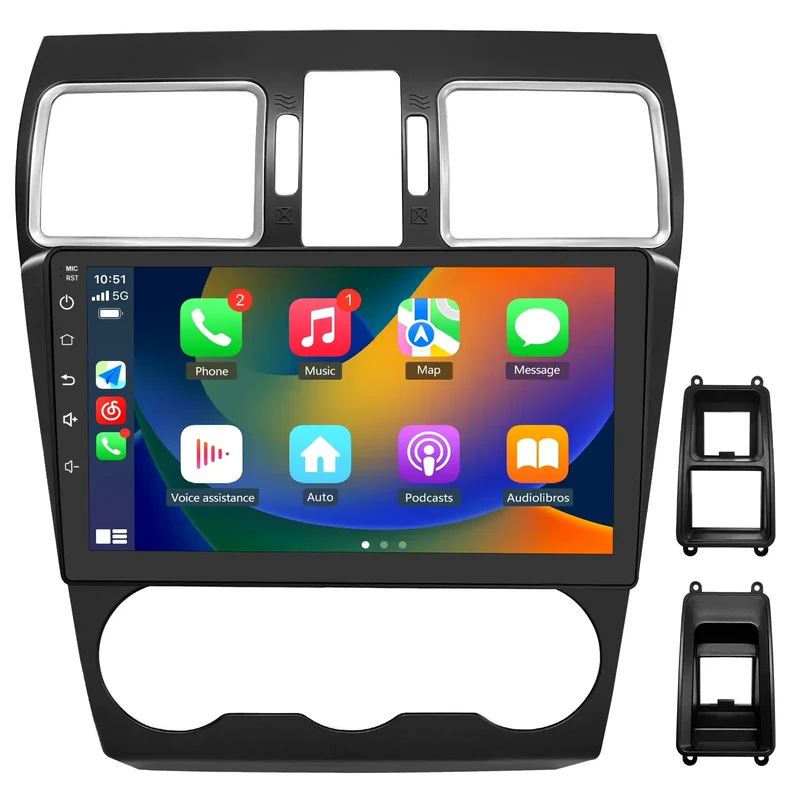 AWESAFE Car Radio Stereo with CarPlay GPS WiFi DSP SWC FM Radio for Subaru Forester WRX Impreza 2015-2018