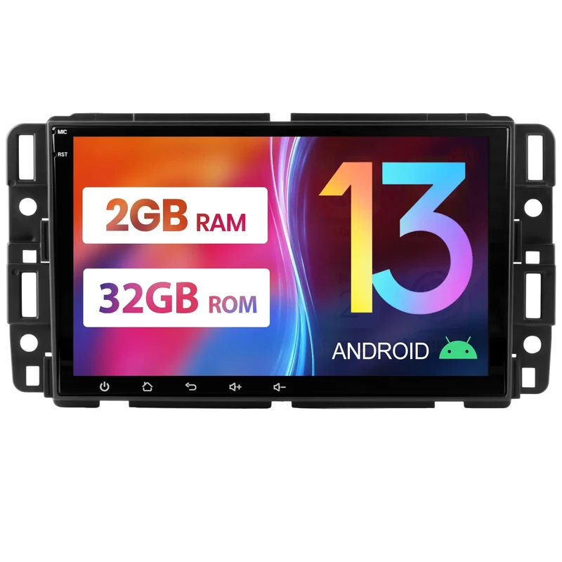 AWESAFE Radio Touchscreen Stereo with Wireless CarPlay & Android Auto GPS WiFi for GMC Sierra Yuk 2006-2013