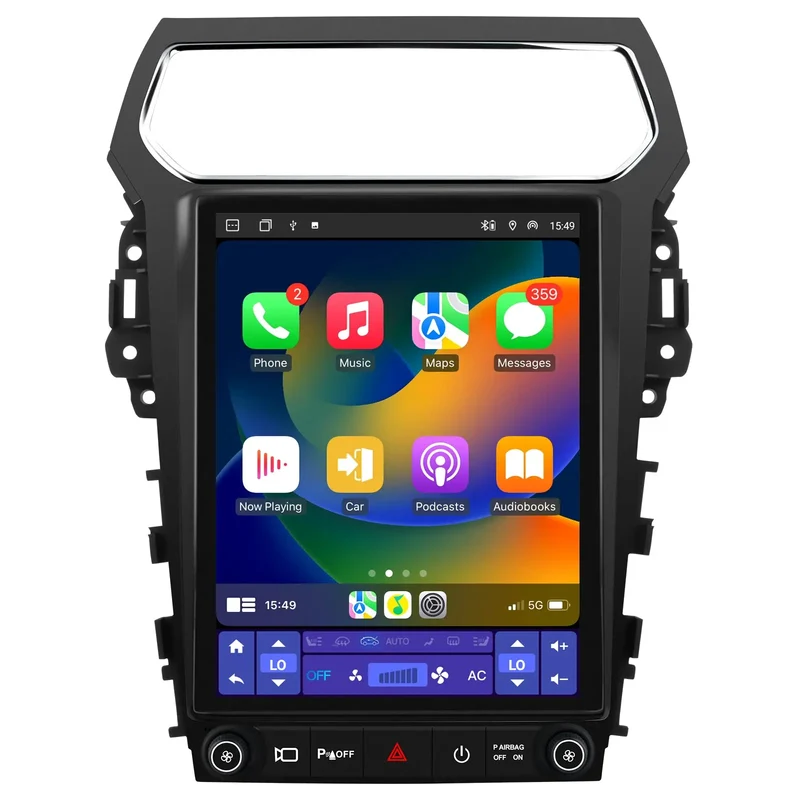 AWESAFE [4G+64G] Car Radio with Wireless CarPlay & Android Auto GPS WiFi SWC for Ford Explorer - . 2011-2019