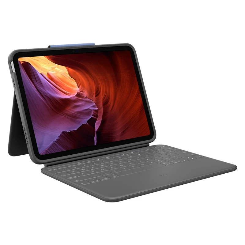 Logitech Rugged Folio Graphit Smart Connector QWERTZ Deutsch