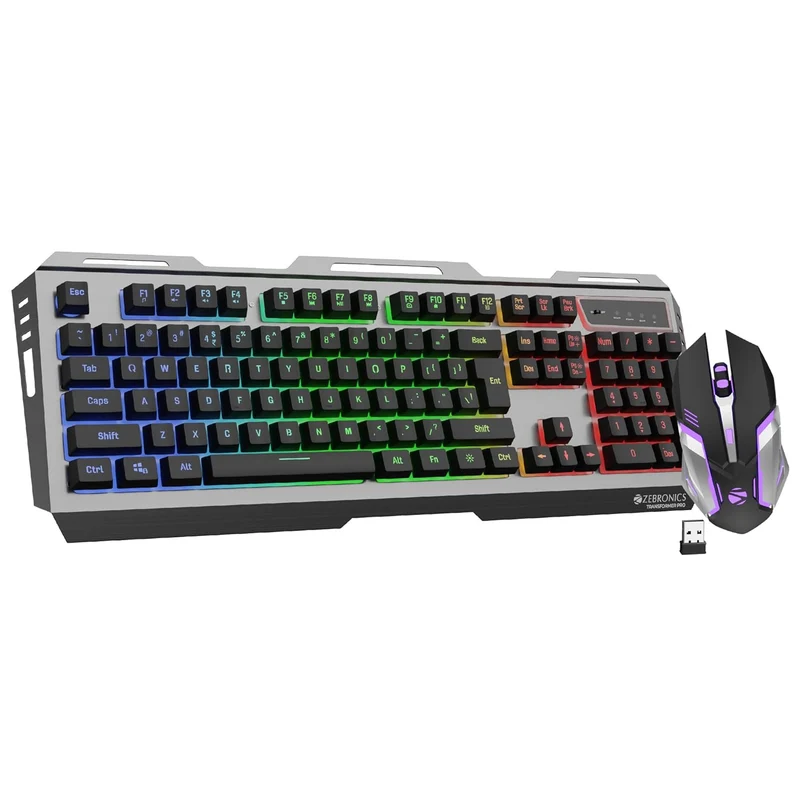 ZEBRONICS Transformer PRO Gaming Wireless Keyboard (Without Mouse & Receiver)