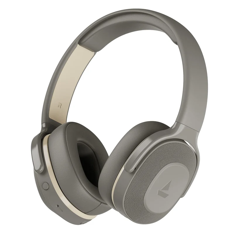 Boat Rockerz 425, ENx Tech, ASAP Charge, 25H Battery, Dual Pair, Stream Ad Free Music via App Support, Bluetooth Headphones, Wireless Over Ear Headphone with Mic (Ash Grey)