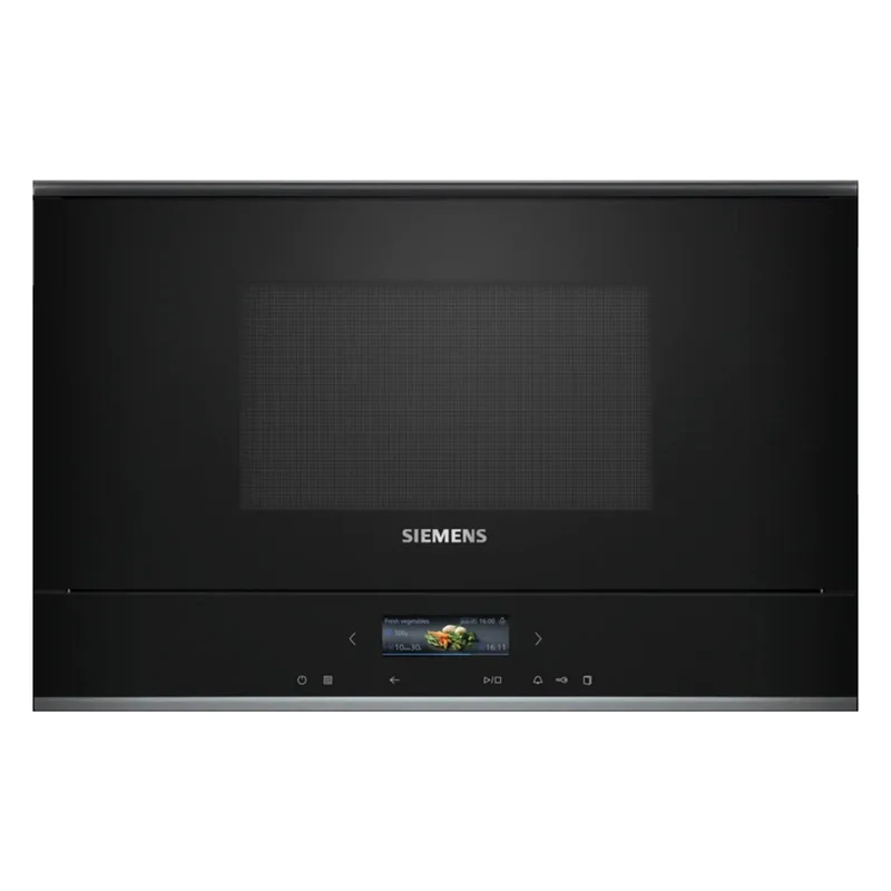 Siemens iQ700 BF722L1B1 Mikrowelle Schwarz Solo-Mikrowelle Integriert 21 l 900 W
