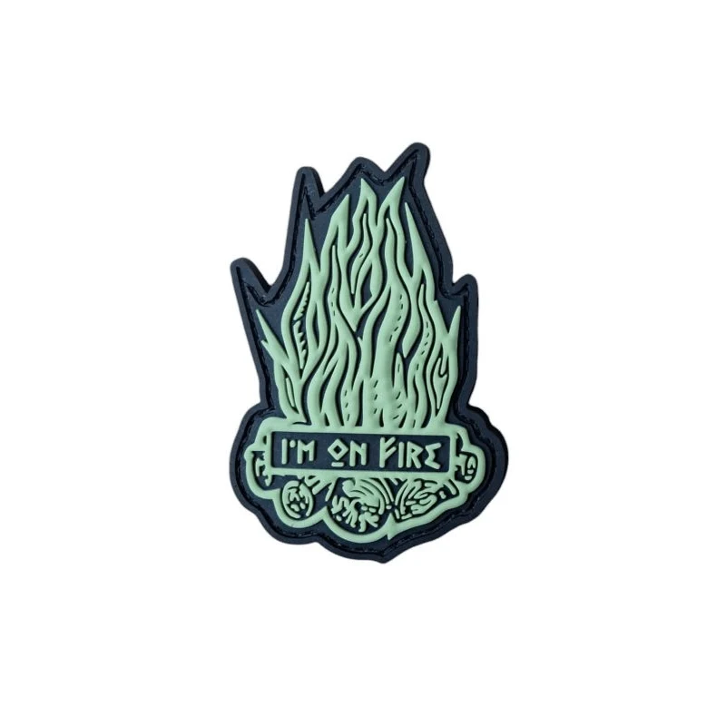 I'M ON FIRE glow in the dark Patch