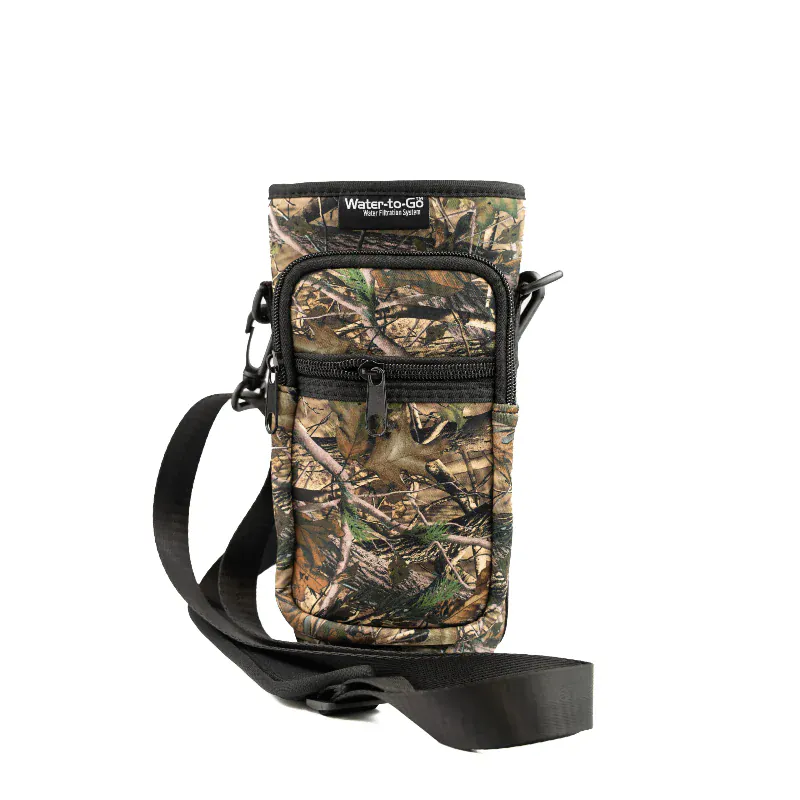 Water to Go Active Bottle Bag – Neopren-Umhängetasche camouflage