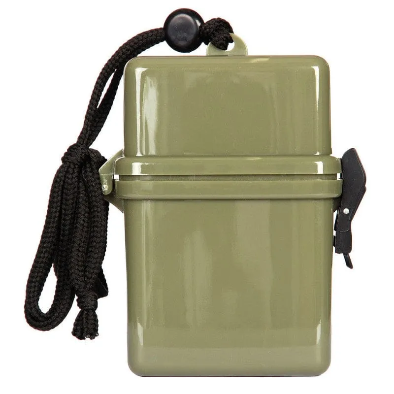 Wasserfeste Box mit Halsband, grün