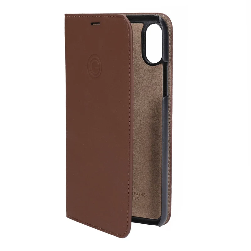 MiKE GALELi Book Case MARC in Braun für Apple iPhone X