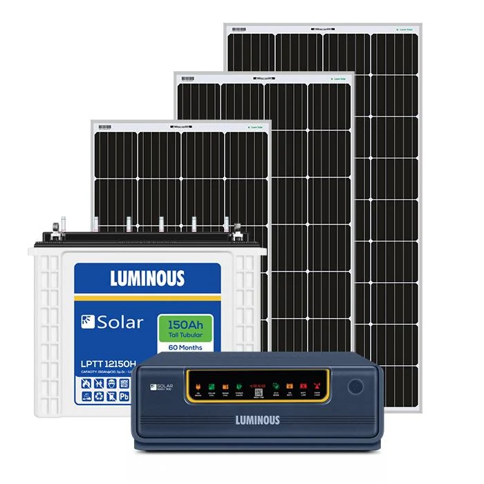 Luminous 500 Watts off grid solar system for home with 4-5 hours backup