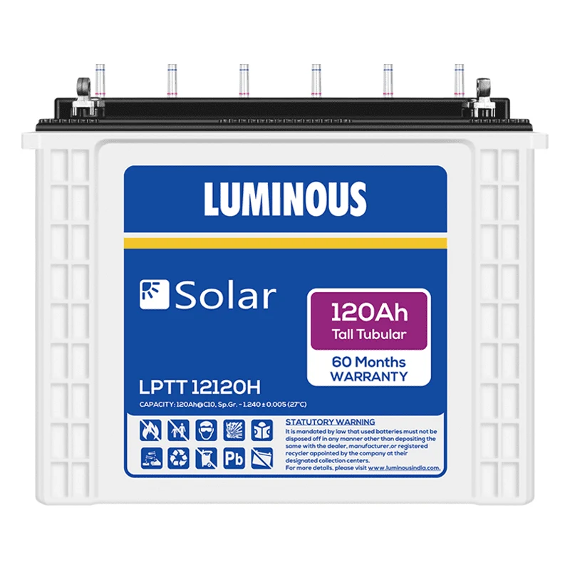 Luminous Solar 120 Ah Tubular Battery