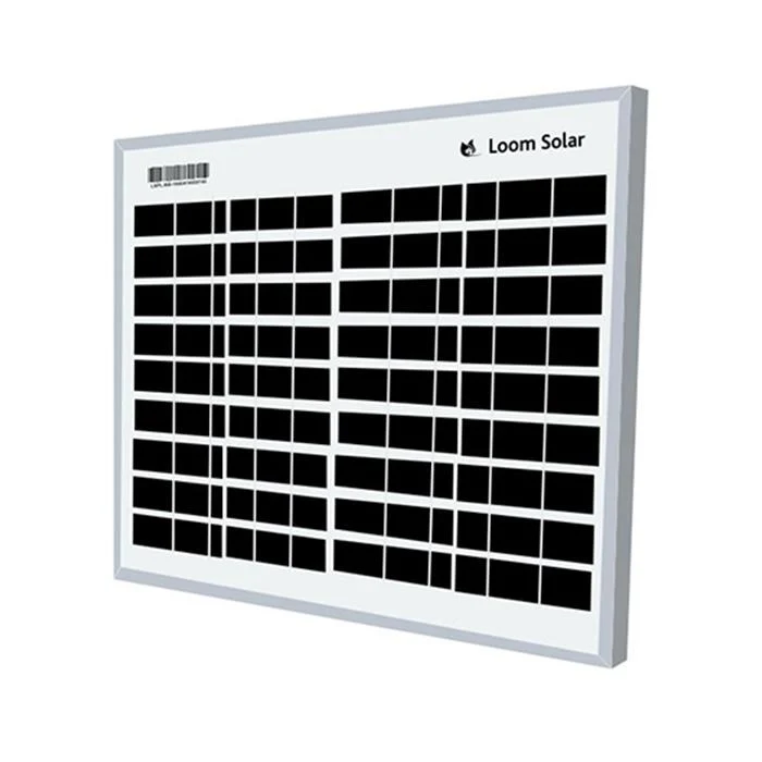 Loom Solar Panel 10 watt - 12 volt for Mobile Charging
