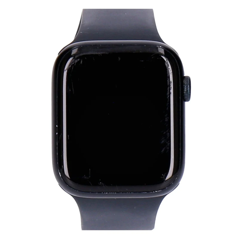 Apple Watch Series 9 45mm GPS Mitternacht Aluminiumgehäuse mit Sportarmband S/M