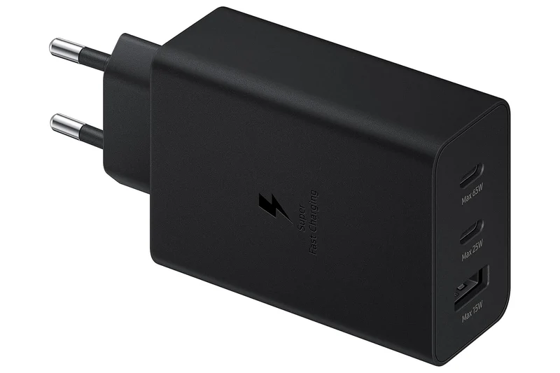 Samsung Original 65W Tri Port, Type-C & USB-A,Super Fast Charger