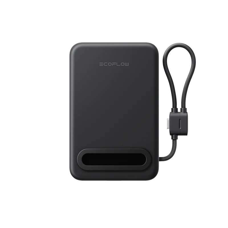 EcoFlow RAPID Mag Qi2.2 Magnetic Power Bank (10,000mAh, 25W, Built-in USB-C Cable)